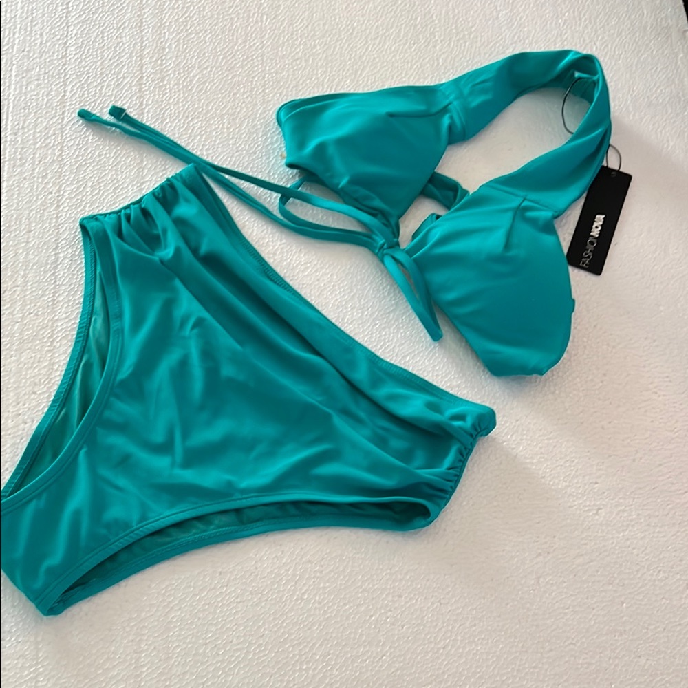 Fashion Nova Turquoise Bikini Set